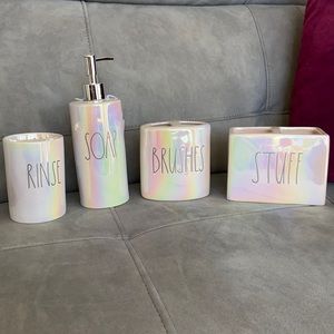 Rae Dunn Iridescent Bathroom Set